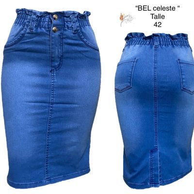 Pollera Bel celeste