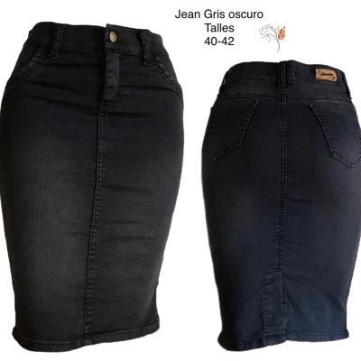 Pollera Gris oscuro