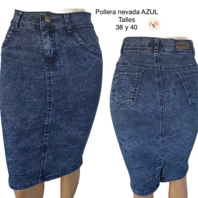 Pollera Nevado azul