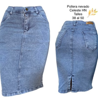 Pollera Nevado celeste HN