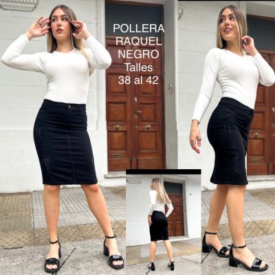Pollera Raquel negro