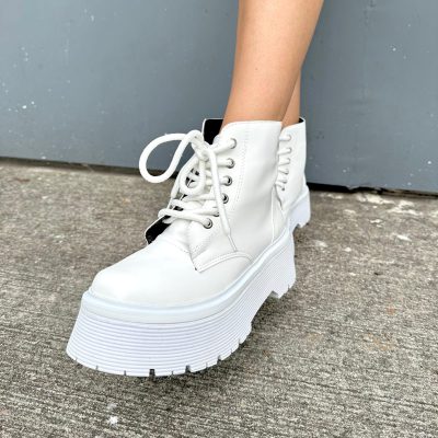 Borcegos blancos para dama – DM BLANCO